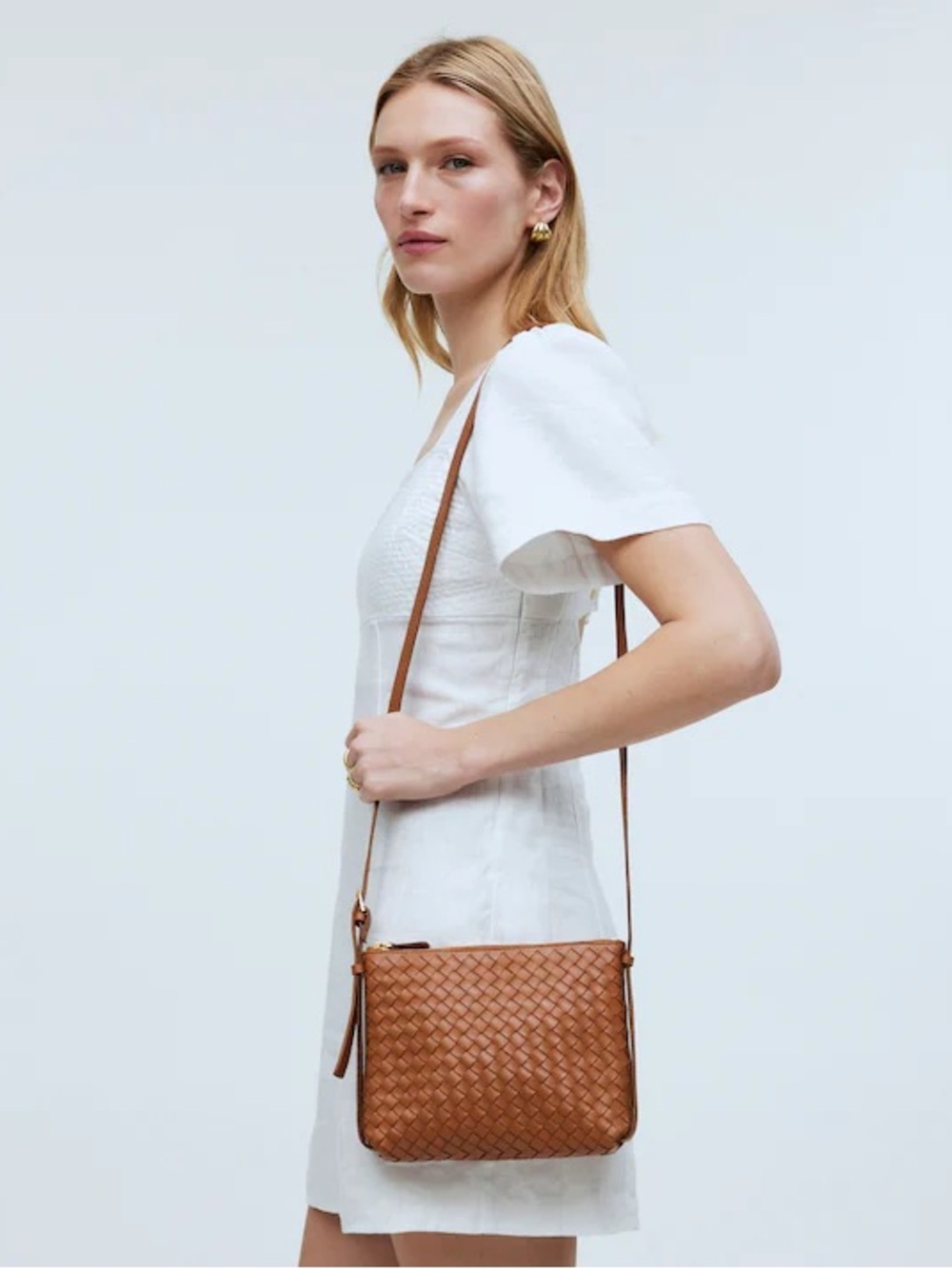Madewell Crossbody Bag in Handwoven Leather - OBO